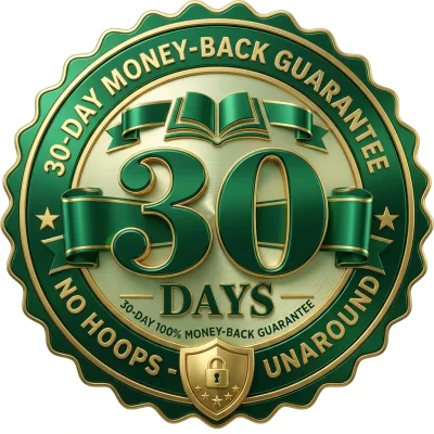 Official 30-Day Money-Back Guarantee Seal